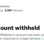 Pakistan govt Account Ban
