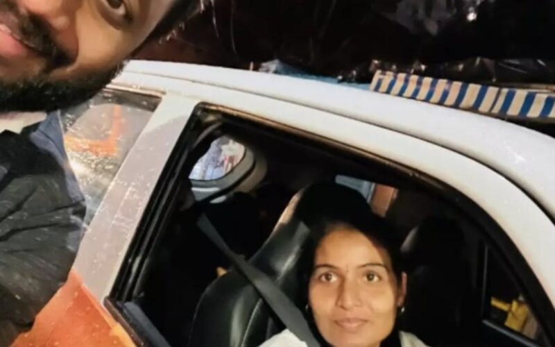 मां का फर्ज: दुधमुंही बच्ची के साथ कैब लेकर मौके पर पंहुची महिला ड्राइवर, सोशल मीडिया पर हो रही चर्चा