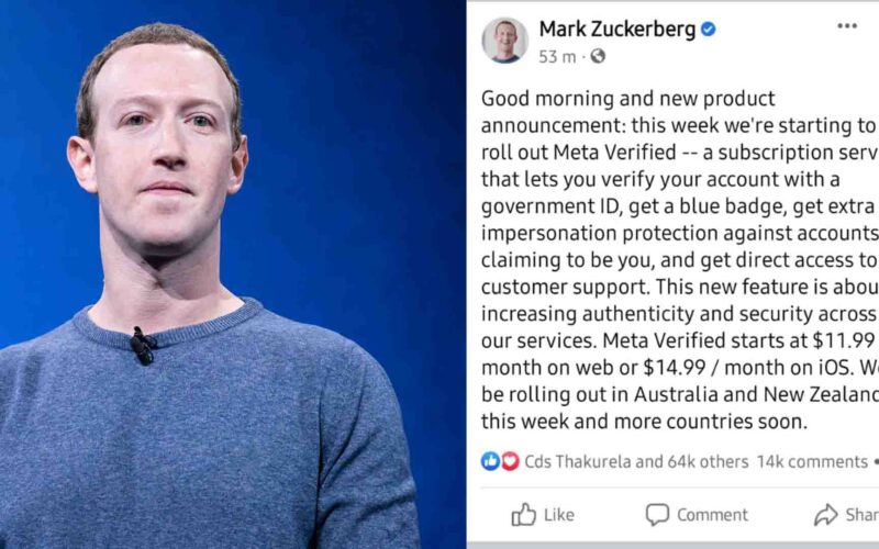 Meta News: ब्लू टिक के लिए फेसबुक भी वसूलेगा पैसे, इसी हफ्ते जुकरबर्ग न्यूजीलैंड और ऑस्ट्रेलिया में शुरू करेंगे सेवा