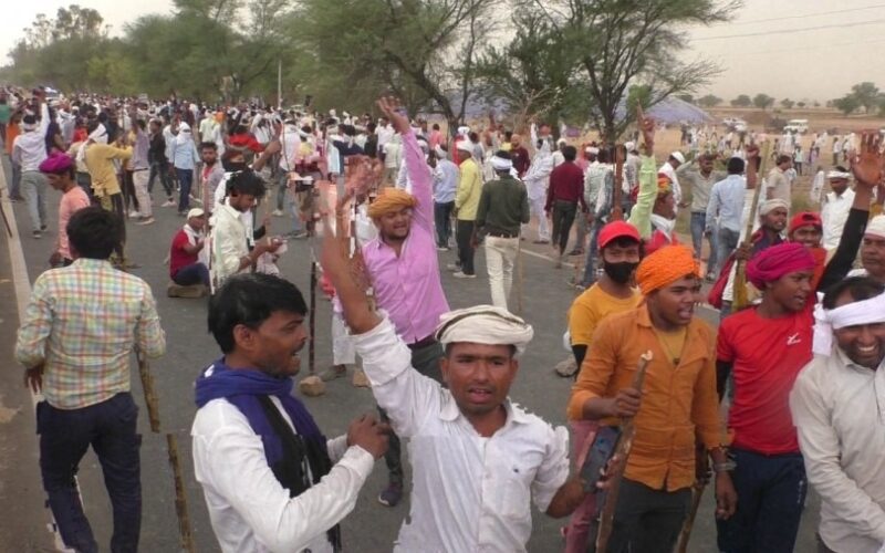 भरतपुर में सैनी समाज का आंदोलन