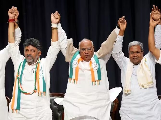 Karnataka: नए मुख्यमंत्री सिद्धारमैया और उपमुख्यमंत्री शिवकुमार होंगे, कल बेंगलुरु में शपथ लेने के दैरान कांग्रेस अध्यक्ष खड़गे रहेंगे मौजूद