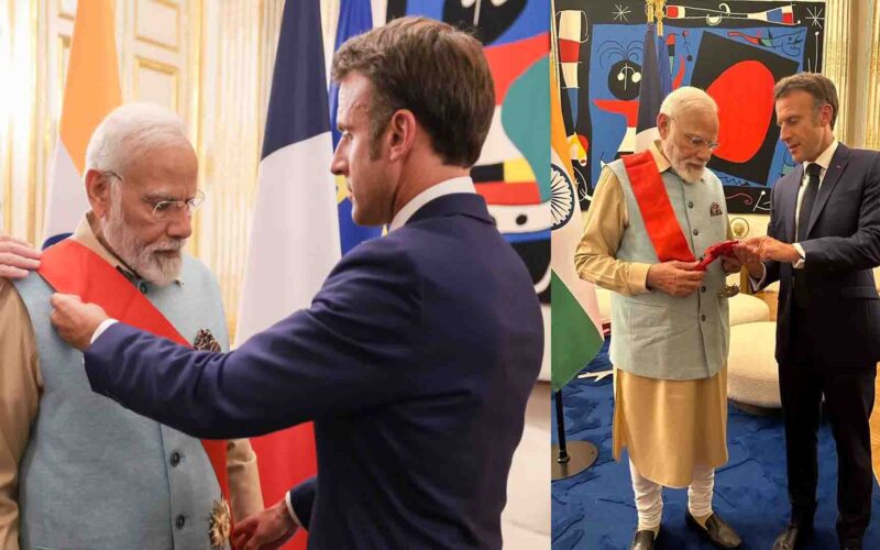 Pm Modi Visits France: पीएम मोदी ‘ग्रैंड क्रॉस ऑफ द लीजन ऑफ ऑनर’ से सम्मानित, कहा- “पूरा G20 समूह भारत के सामर्थ्य को देख रहा है”