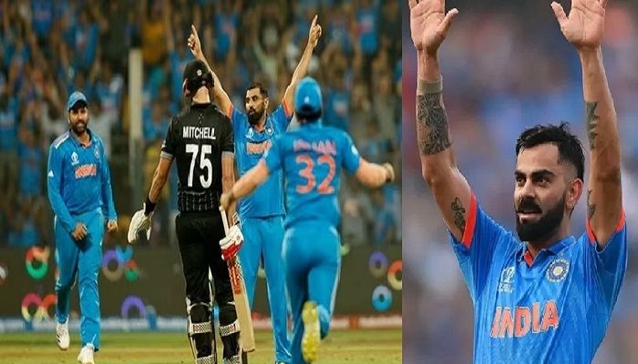 IND VS NZ: भारत न्यूजीलैंड को 70 रनों से हराकर फाइनल में पहुंची, कोहली और अय्यर के तूफान के बाद शमी ने बरपाया कहर