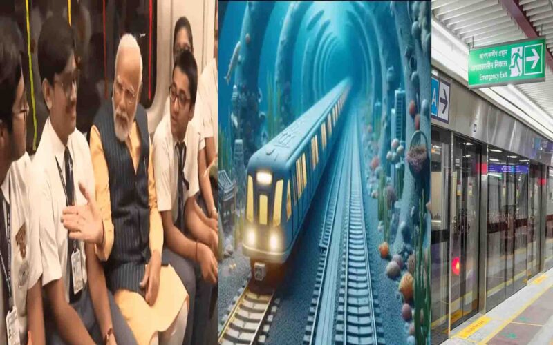 पश्चिम बंगाल:पीएम मोदी ने पहले अंडरवाटर मेट्रो को दिखाई हरी झंडी, 15,400 करोड़ की परियोजनाओं का किया शिलान्यास